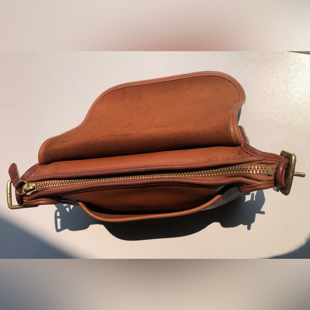 VINTAGE COACH #9951 BRITISH TAN LEATHER PATRICIA’S PURSE WITH HANGTAG - Picture 15 of 16